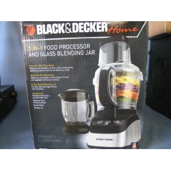 Black & Decker Home 2-in-1 Food Processor Glass Blender