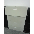 ProSource 4 Drawer Beige Lateral Filing Cabinet w Lock