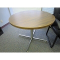 36" Round Meeting Table Chrome Base