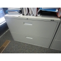 ProSource 2 Drawer Putty Lateral Filing Cabinet Locking