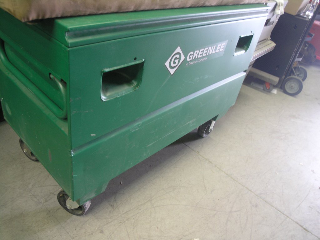 Greenlee 2448 Mobile Storage Chest Job Box on wheels Allsold Buy Sell Used Office Furniture Calgary