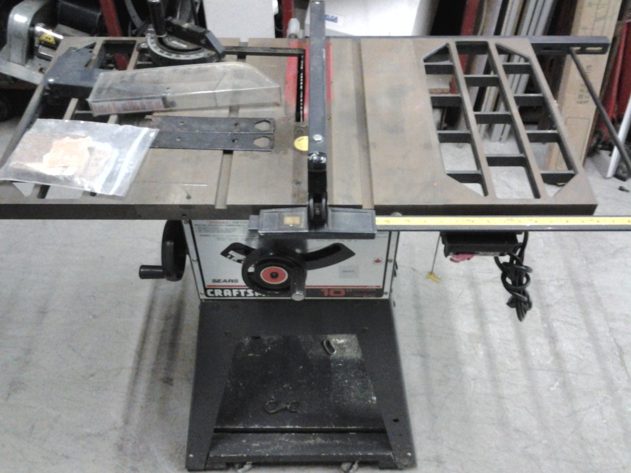 Sears craftsman top 10in table saw