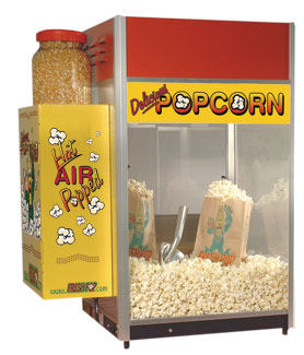 commercial air popcorn machine