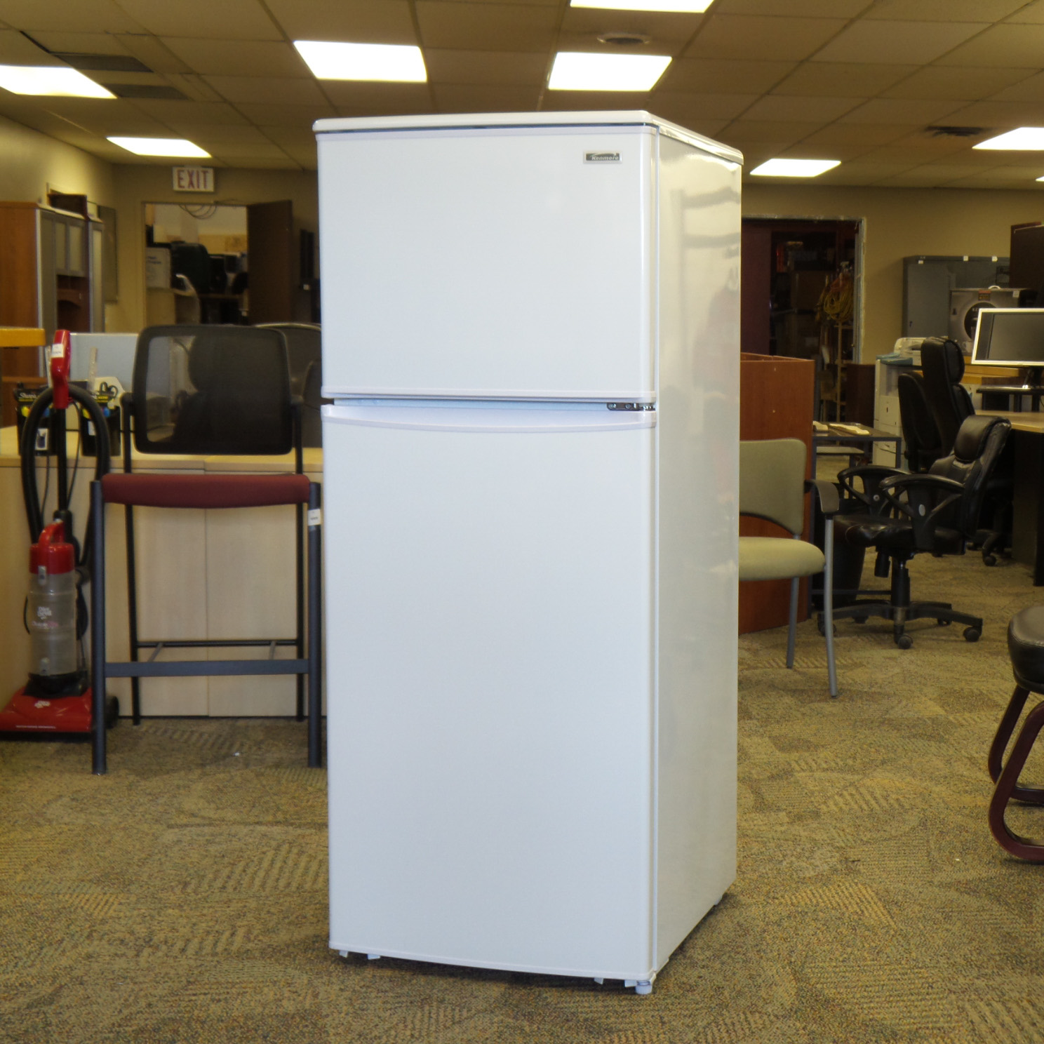 Kenmore White Compact 10 Cu Ft Top Freezer Refrigerator Fridge Allsold Ca Buy Sell Used Office Furniture Calgary