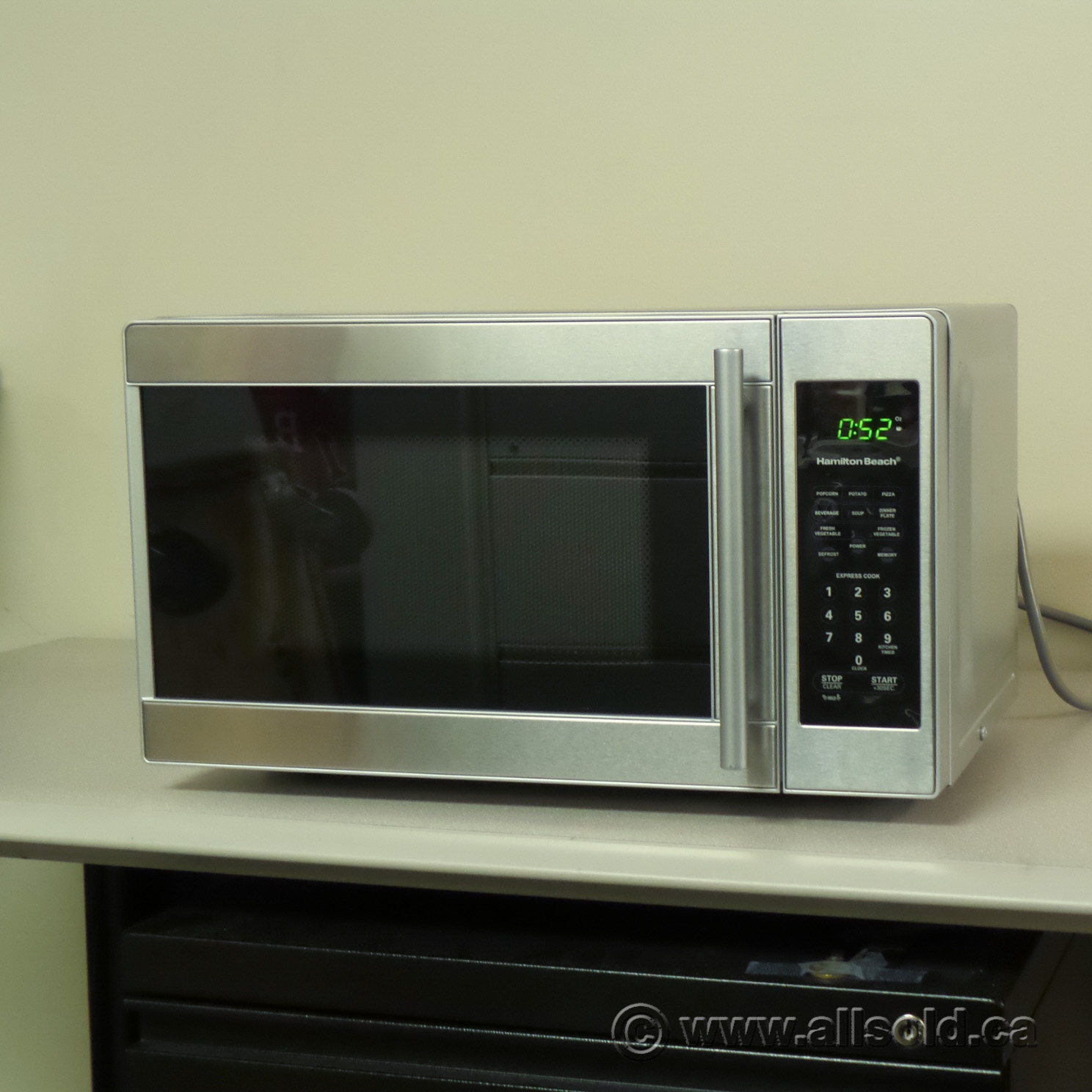 hamilton beach microwave dimensions