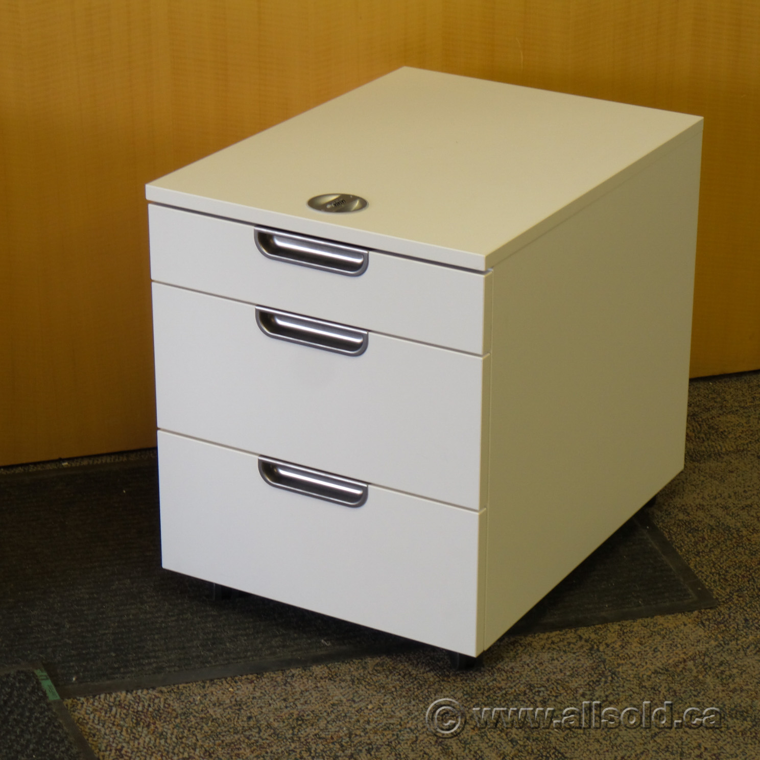 Ikea Galant White 3 Drawer Rolling Pedestal Allsold Ca Buy Sell Used Office Furniture Calgary