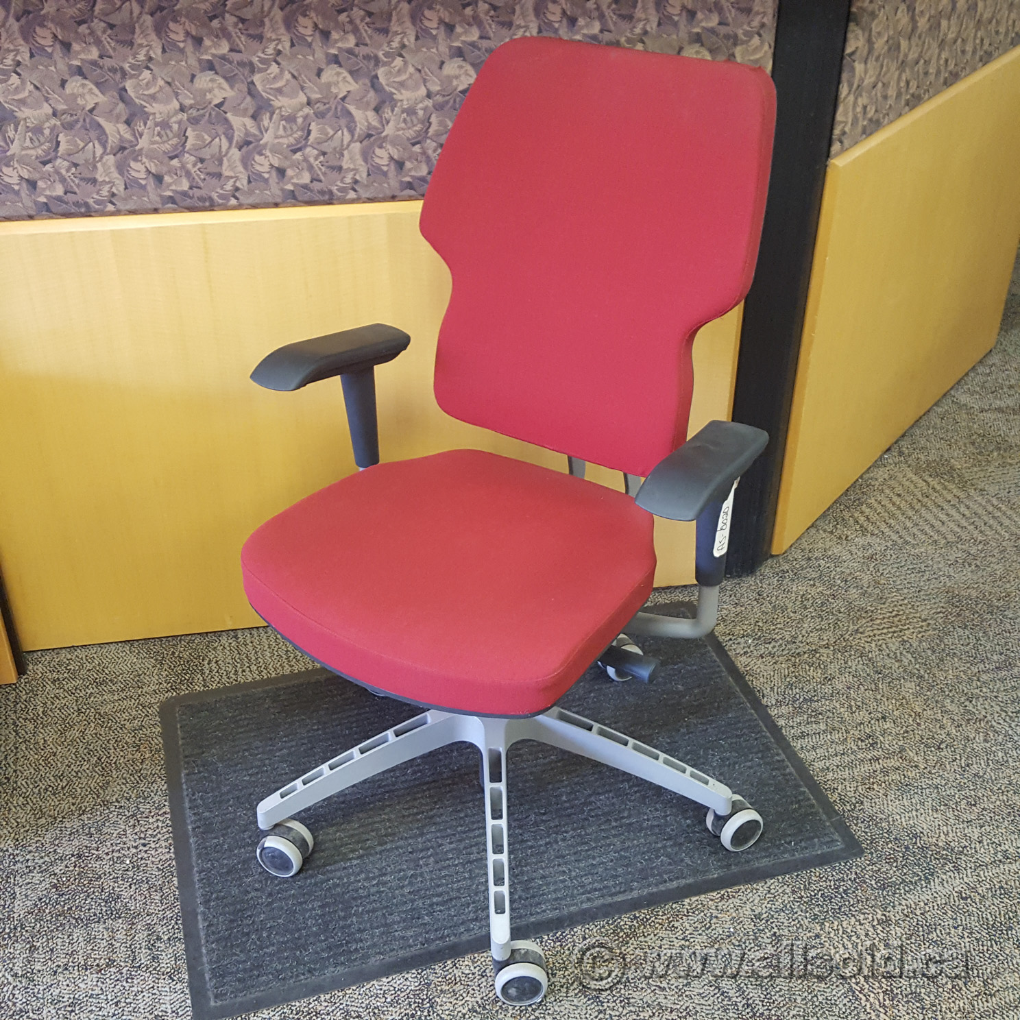 Red and Grey Ikea Klappe Swivel Office Chair Allsold Buy