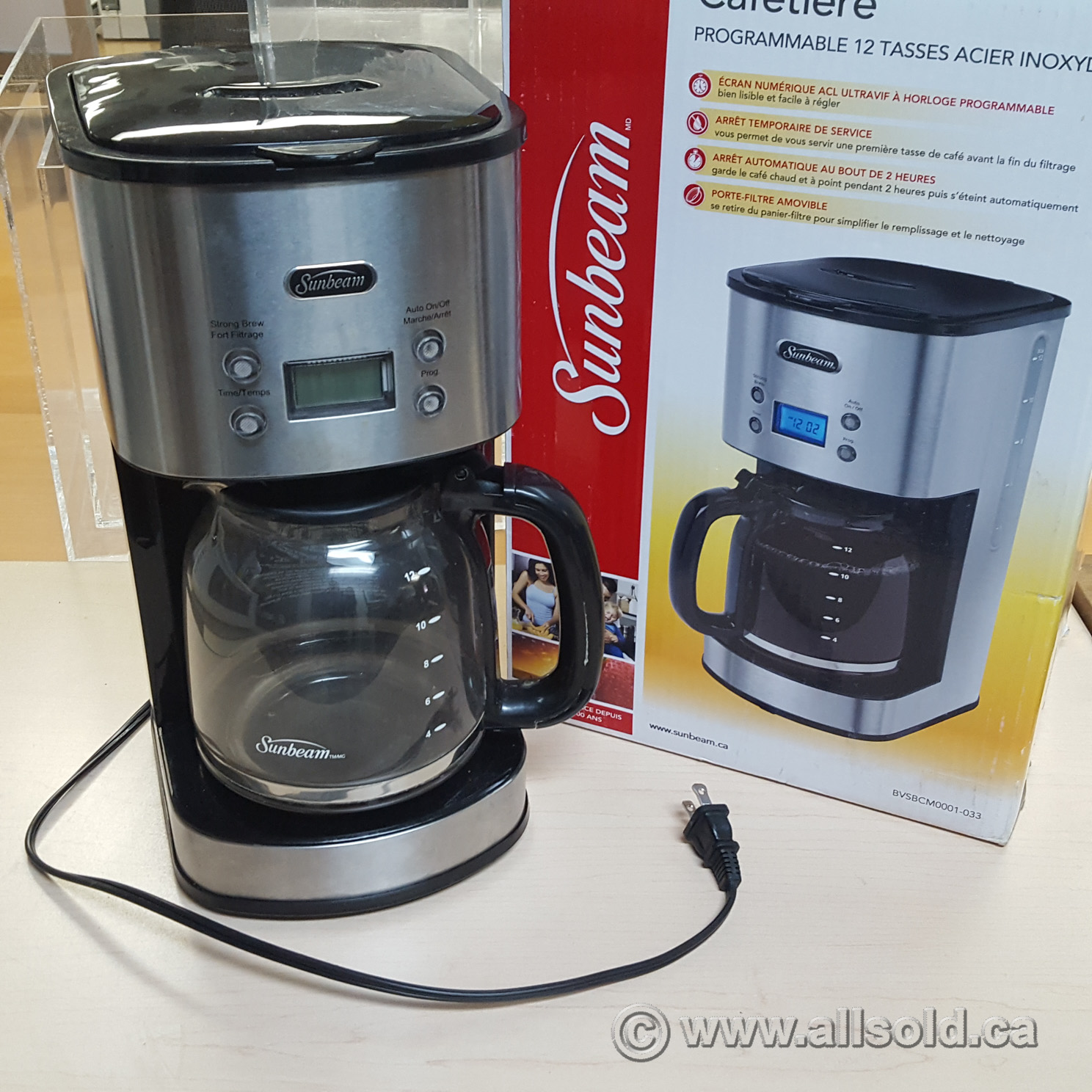 Sunbeam programmable coffeemaker stainless steel cheap