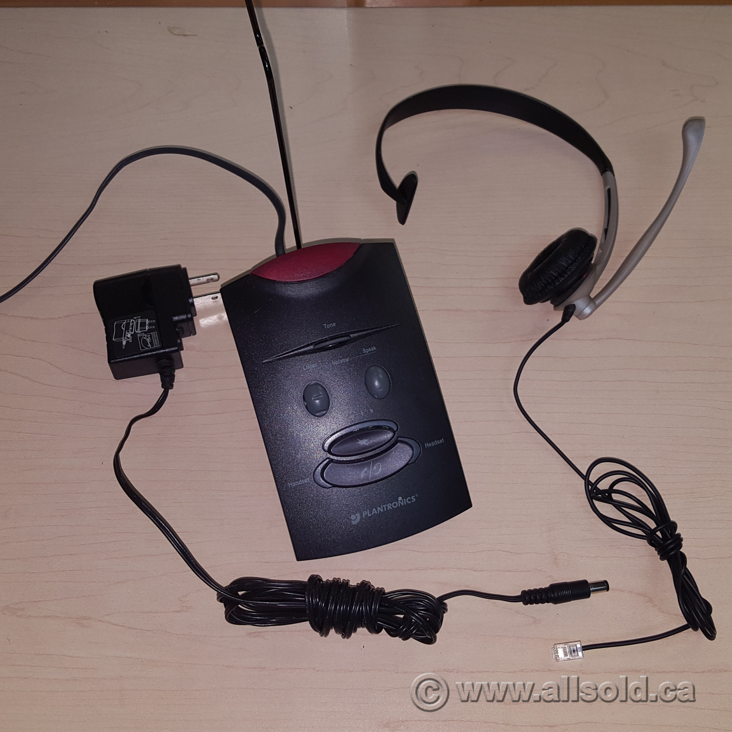 plantronics telephone headset system