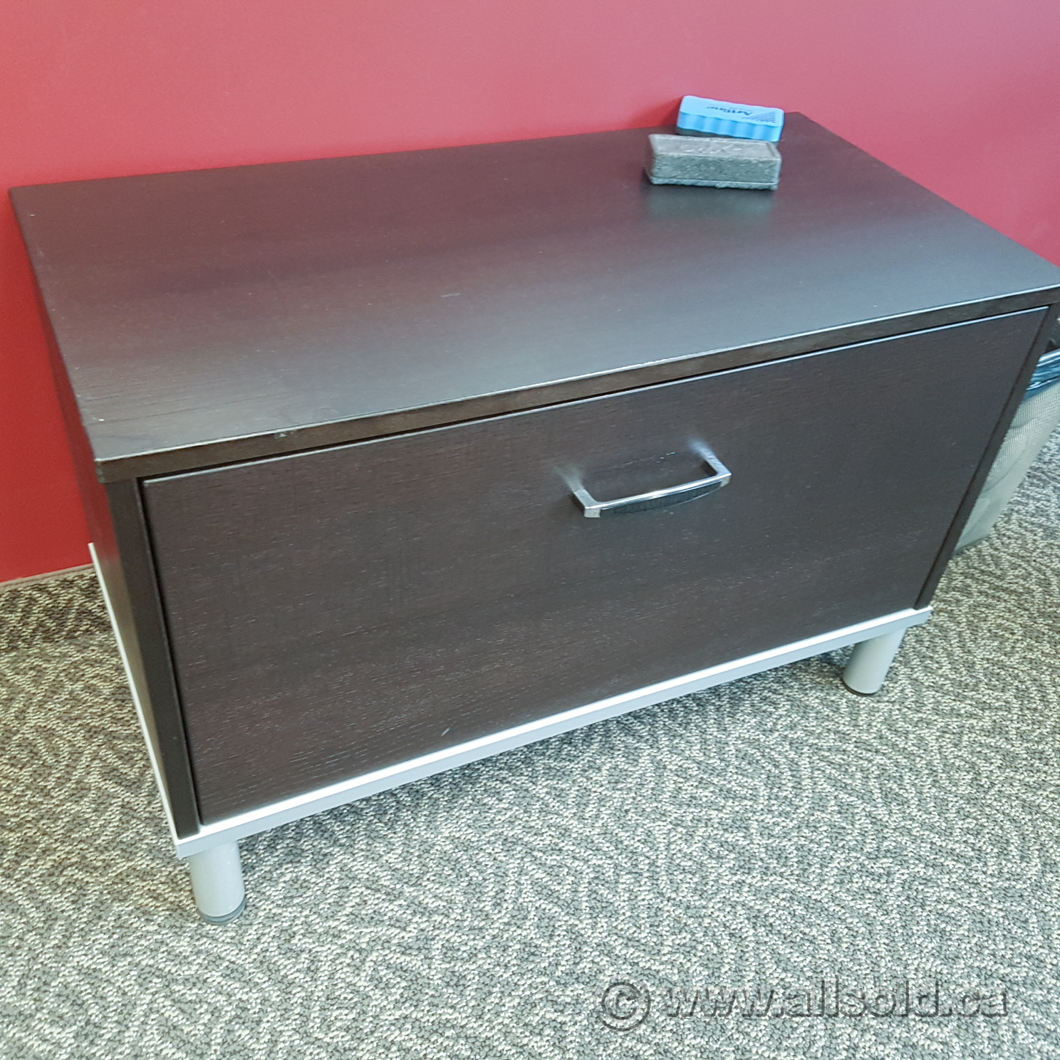 Espresso Single Drawer Lateral File Cabinet Allsold Ca Buy