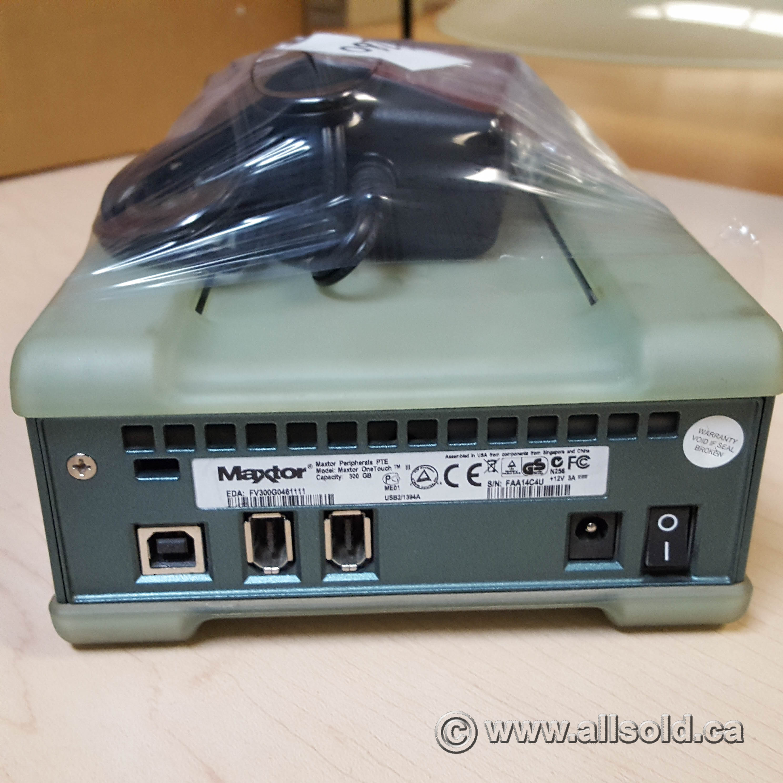 Maxtor OneTouch 3 300GB USB 2.0 External HDD Hard Drive - Allsold.ca - Buy  & Sell Used Office Furniture Calgary