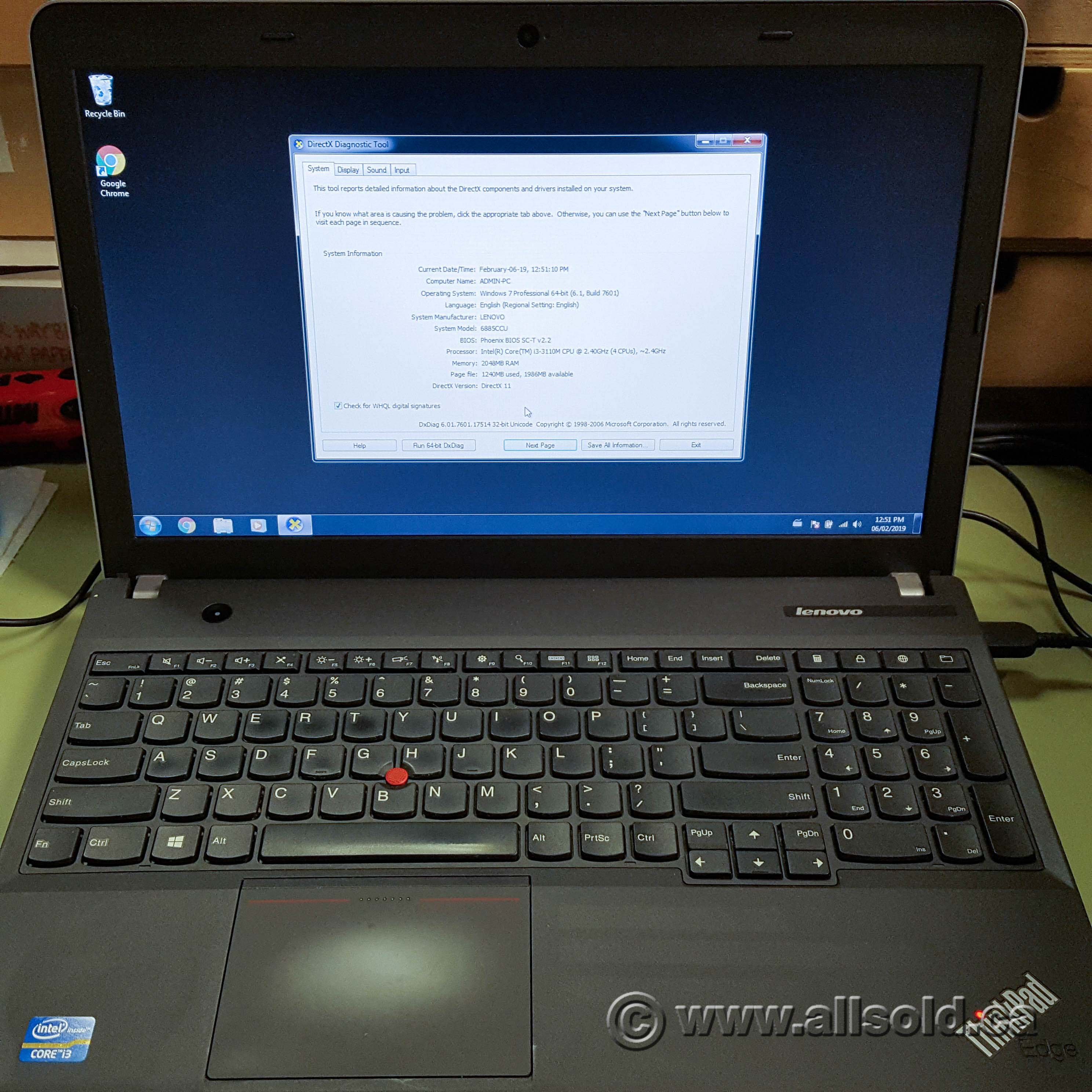 Lenovo Thinkpad Edge E531 Laptop Allsold Ca Buy Sell Used Office Furniture Calgary