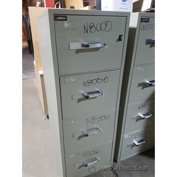 Gardex 4 Drawer Fire Proof Vertical File Cabinet B Grade Allsold Ca Buy Sell Used Office Furniture Calgary