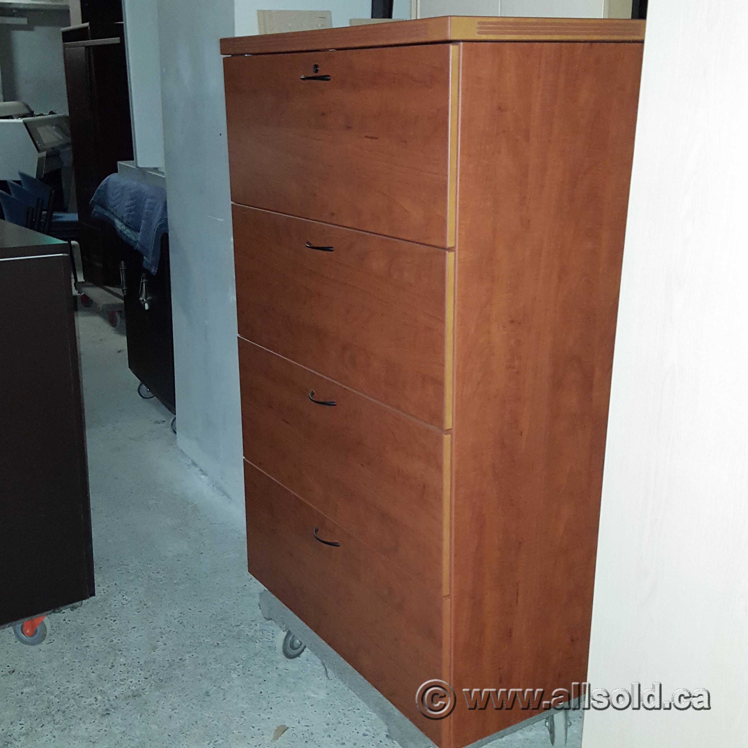 Maple 4 Drawer Lateral File Cabinet Allsold Ca Buy Sell Used