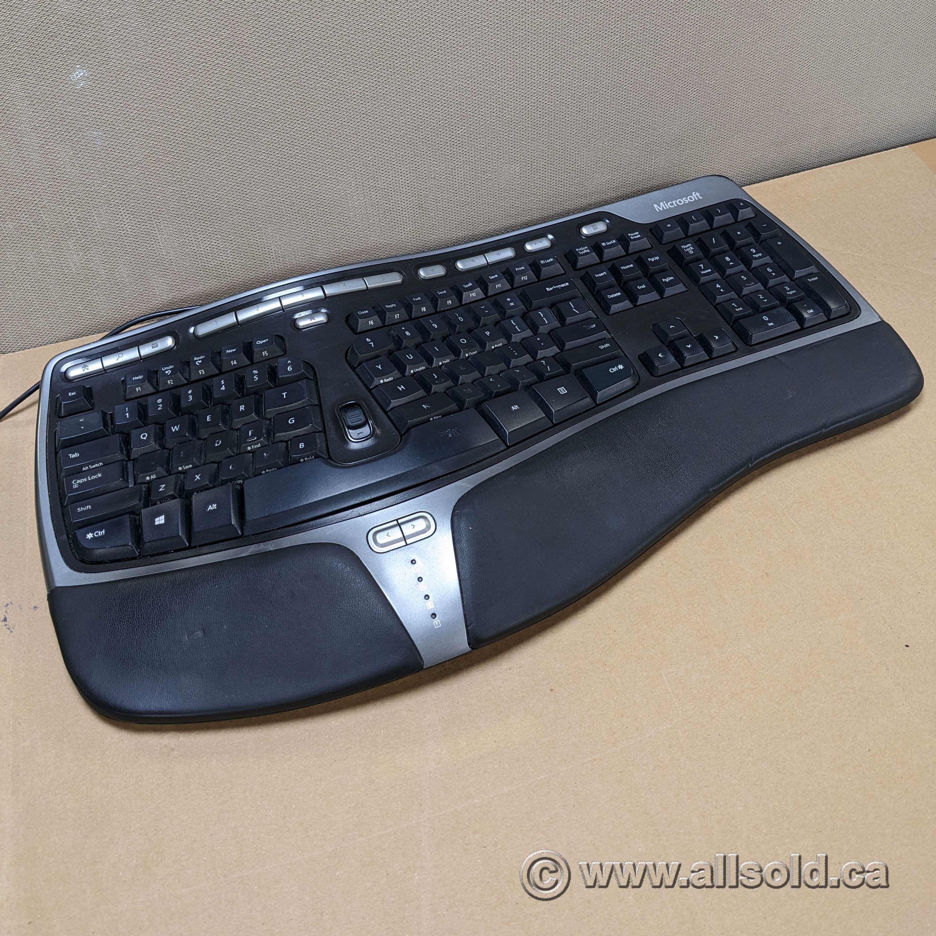 Microsoft Natural Ergonomic Keyboard 4000 V1.0 w/ USB - Allsold.ca