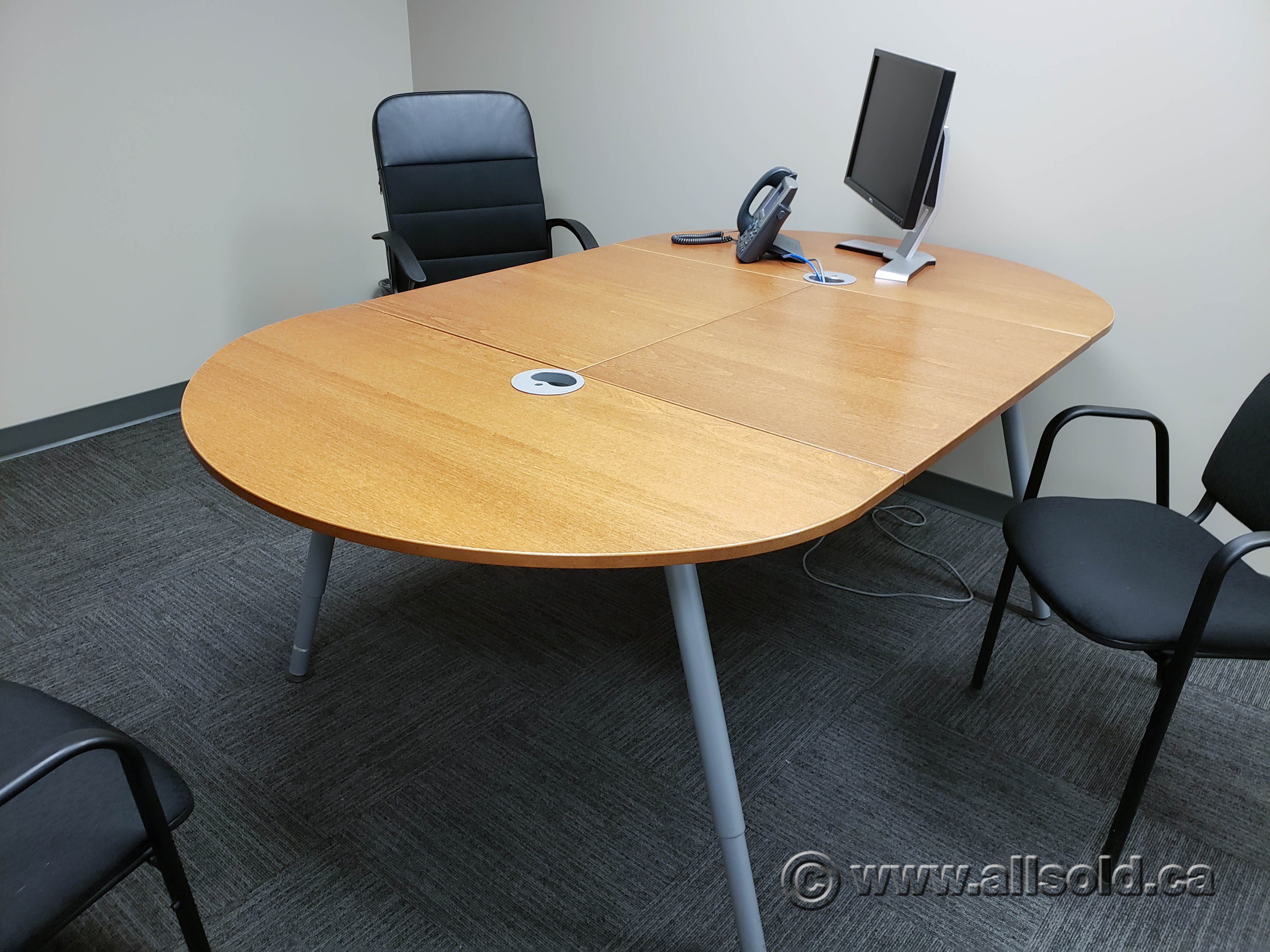Ikea Galant Oval Boardroom Table 60 X 48 Allsold Ca Buy Sell
