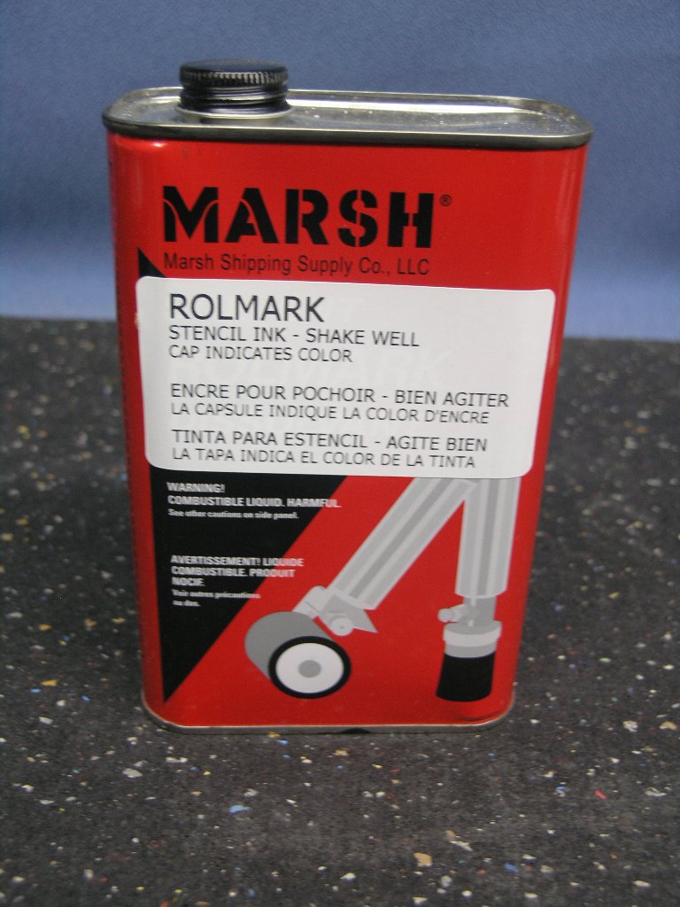 9 Cans Rolmark Marsh 20926 Stencil Ink Black Quart Allsold.ca Buy