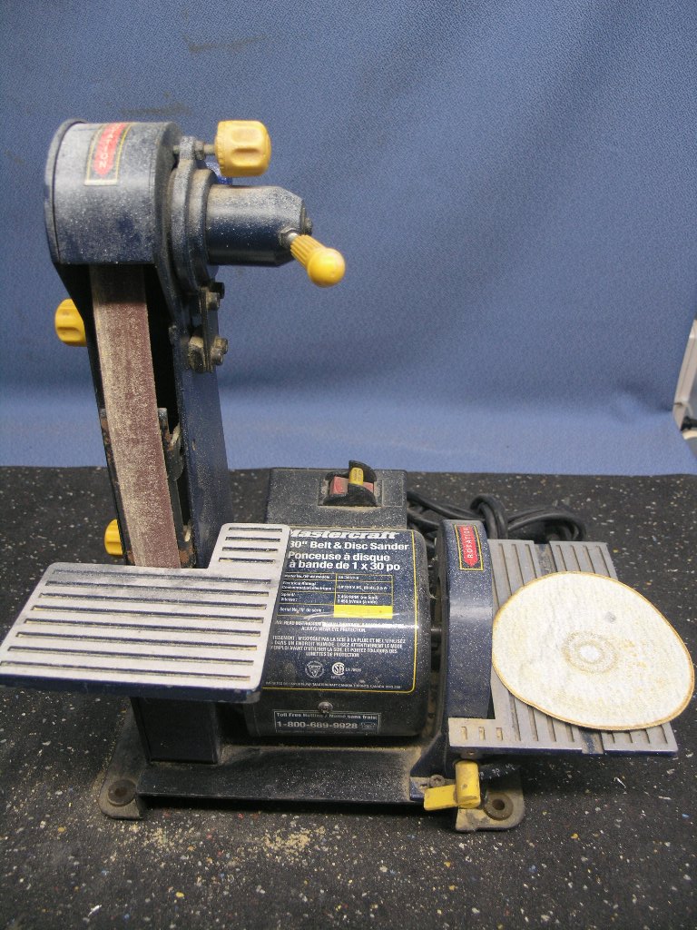 Mastercraft 1x30" Belt & Disc Sander 5535536 3450 RPM Allsold.ca