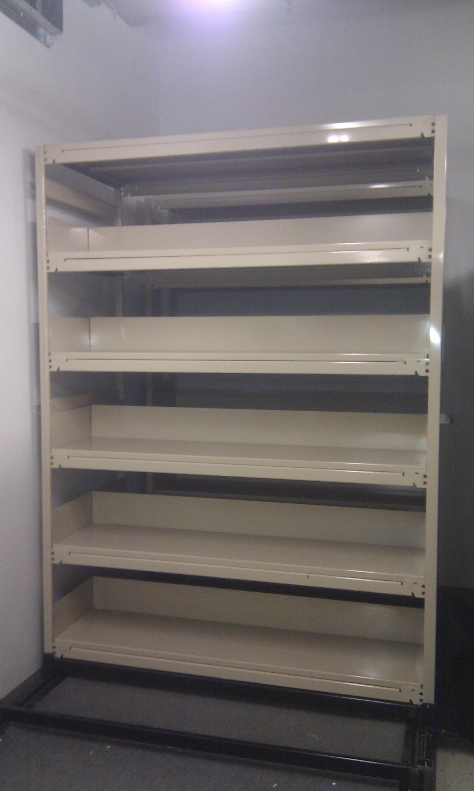 EZRect Trimline Rolling Mobile File Filing System 5 Shelves