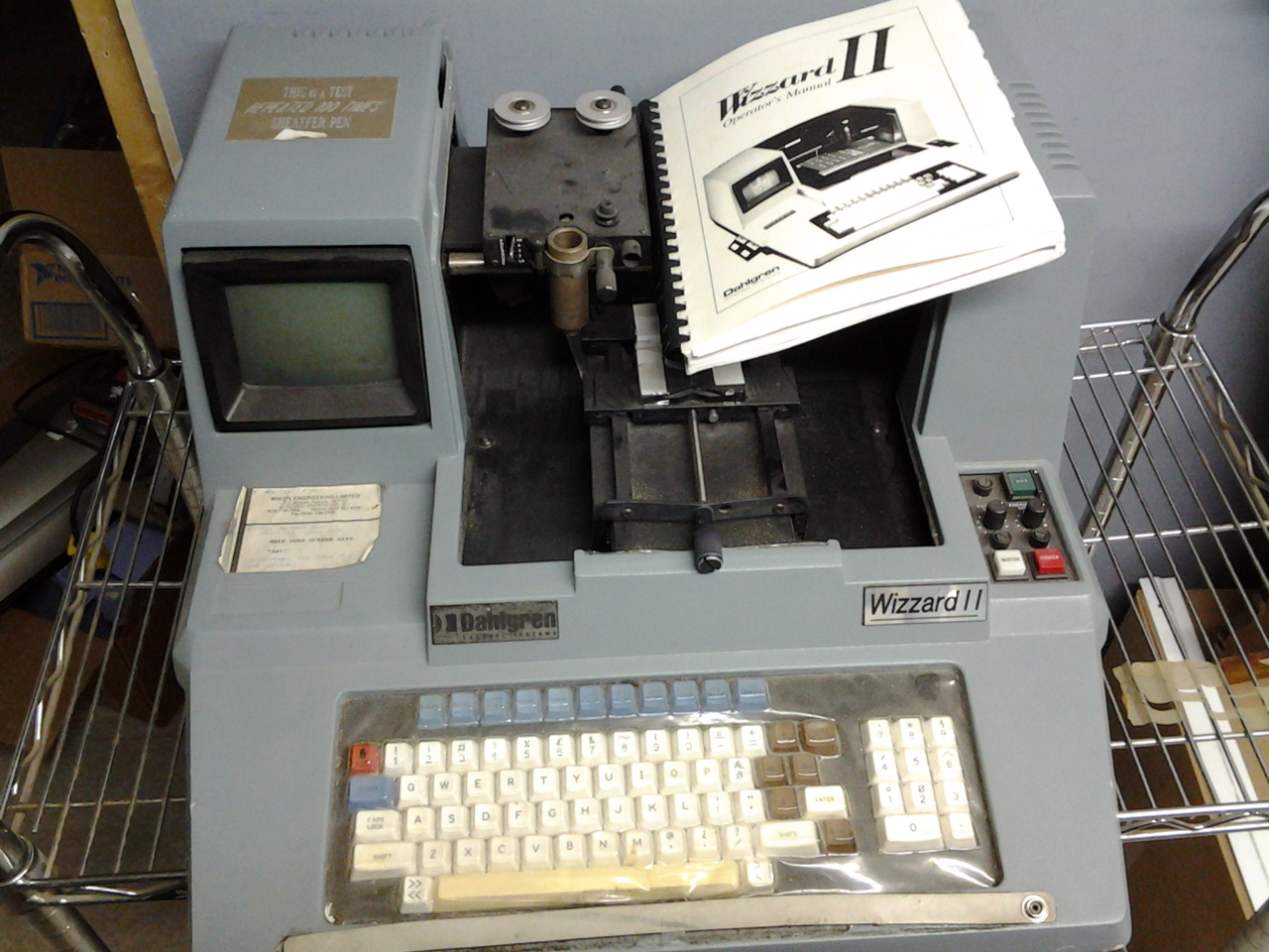 Wizard II Dahlgren Engraving Control System w Manual & Media Allsold