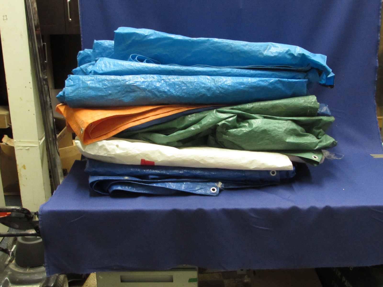 Lot Of 6 Tarps Varying Sizes Allsold.ca Buy & Sell Used Office