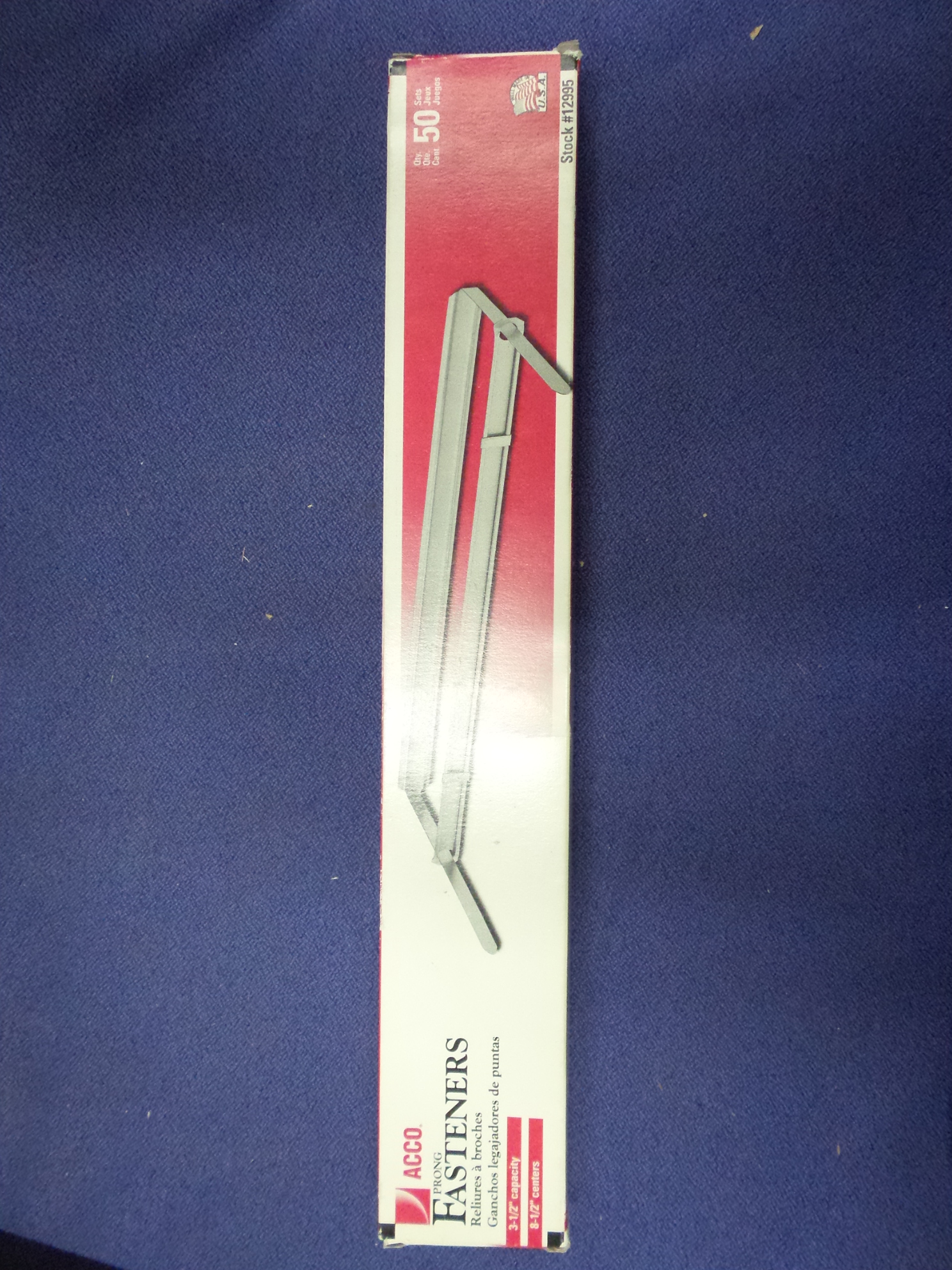 Office Depot Self Adhesive Prong Paper Fasteners, Matte Steel Finish, 1