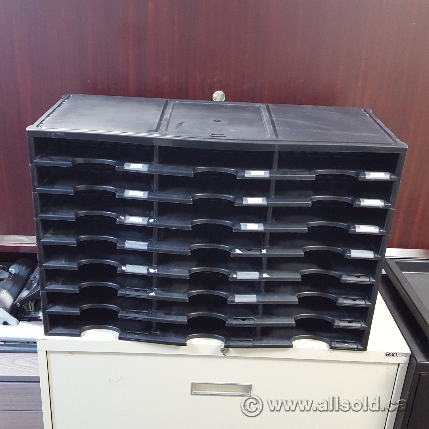 Black Storex 24 Compartment Literature Organizer Allsold.ca Buy