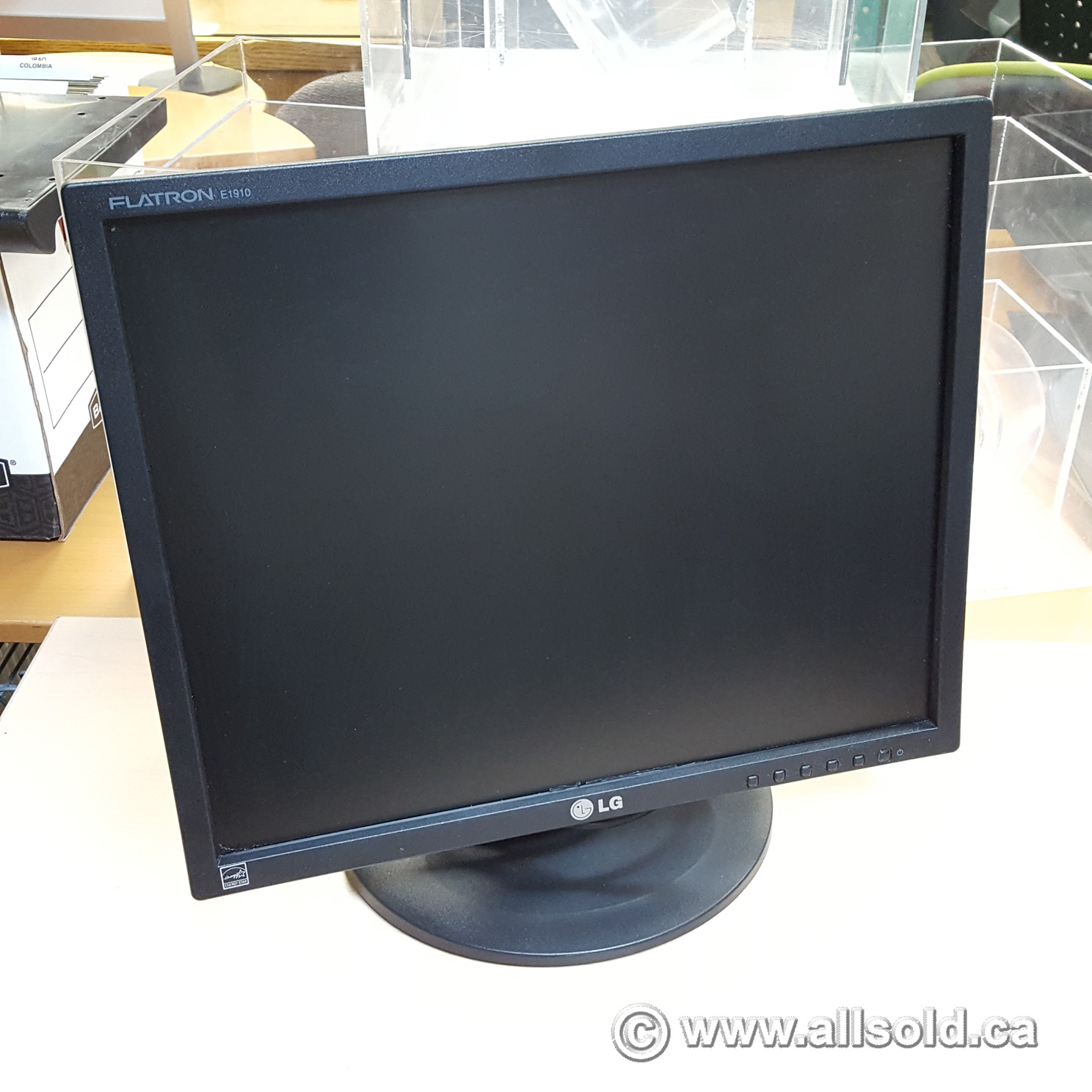 Black LG Flatron E1910 LCD Business Monitor Allsold.ca Buy & Sell