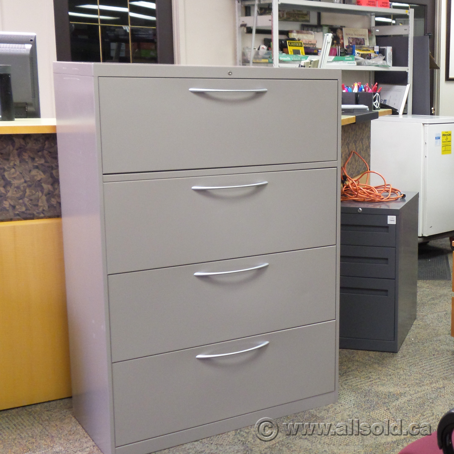 Steelcase 4 Drawer 36" Beige Lateral File Allsold.ca Buy