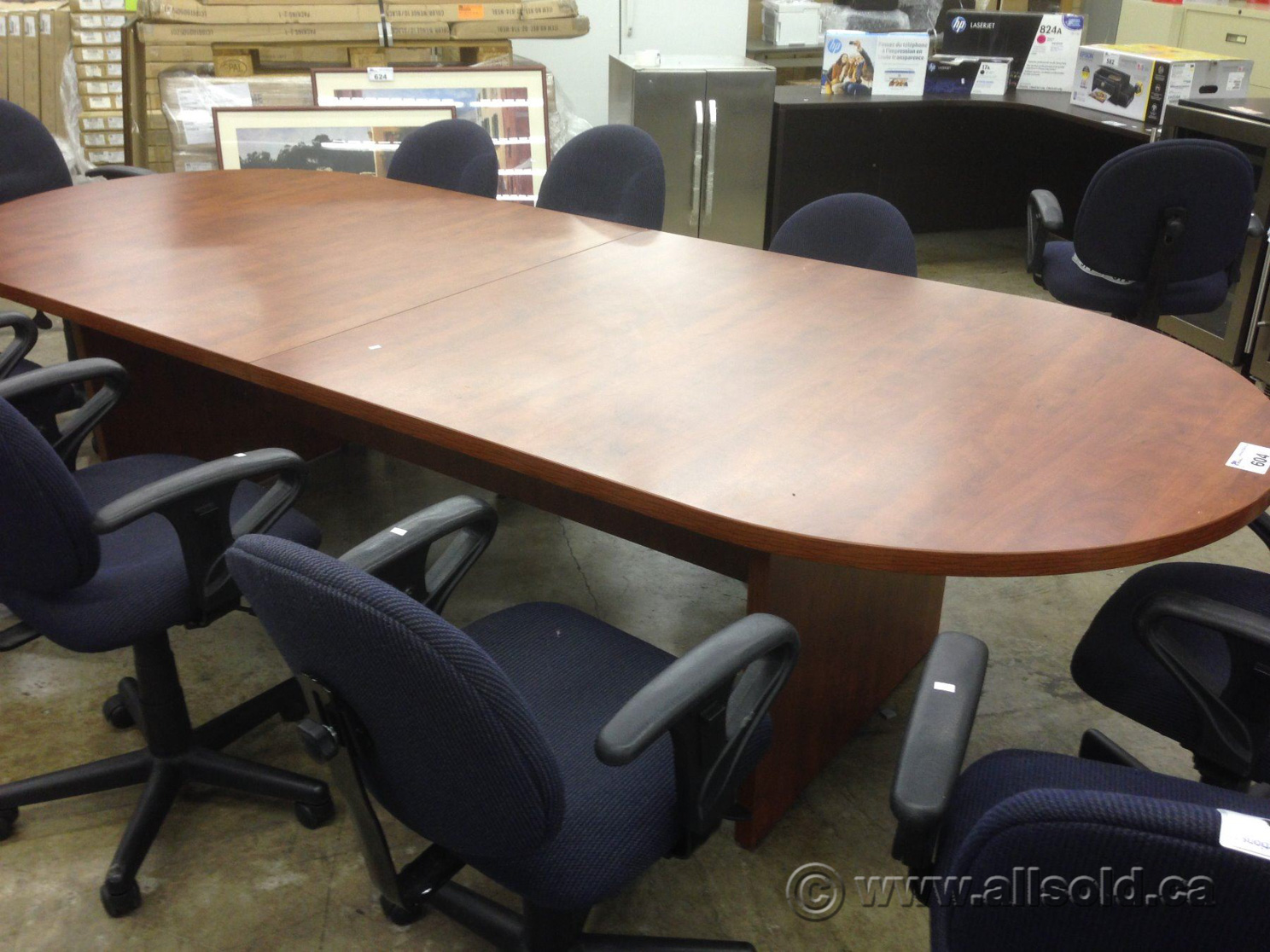 Heartwood Sugar Maple10 ft Conference Racetrack Boardroom Table Allsold.ca Buy & Sell Used