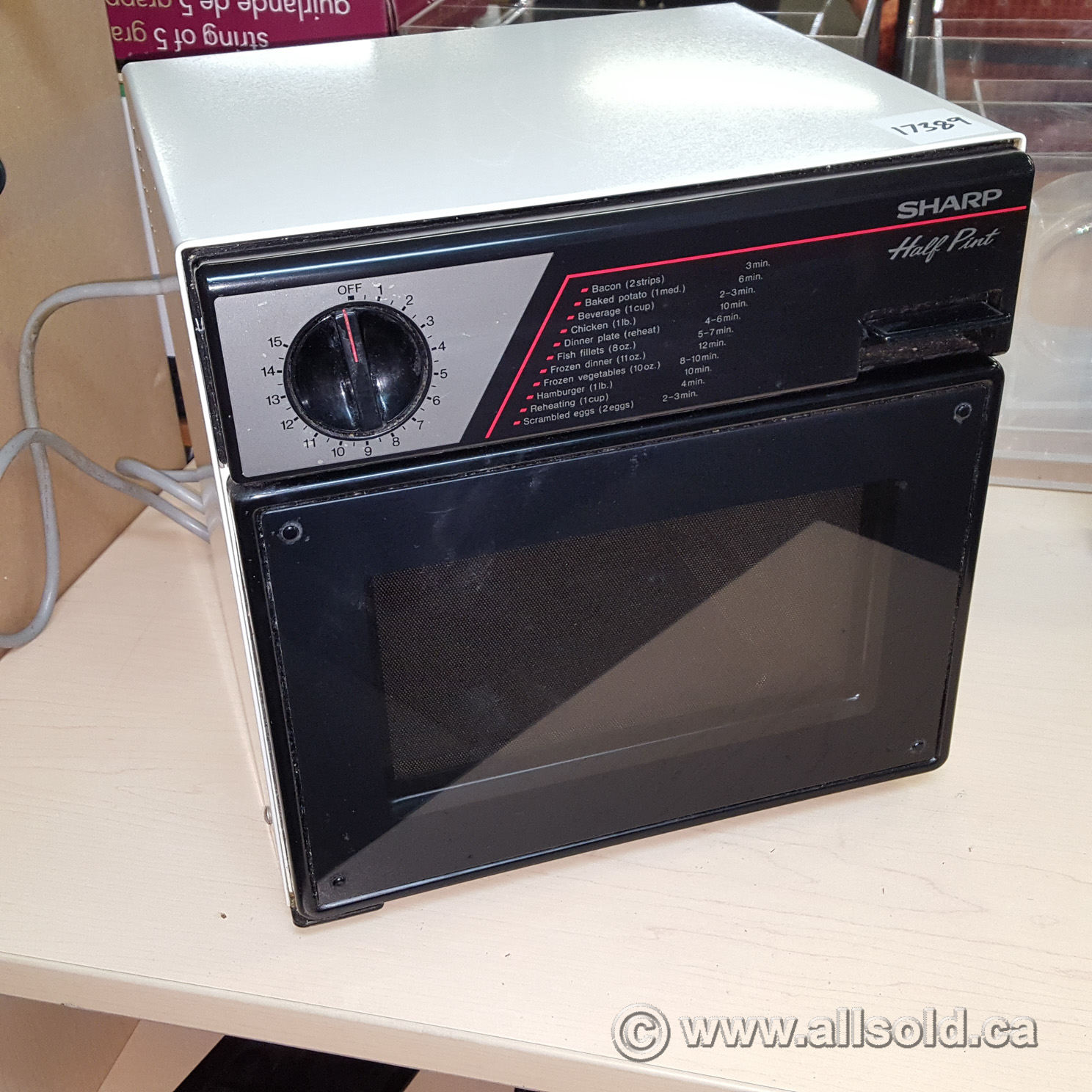 Black and Beige Sharp Half Pint Microwave Allsold.ca Buy & Sell Used Office Furniture Calgary
