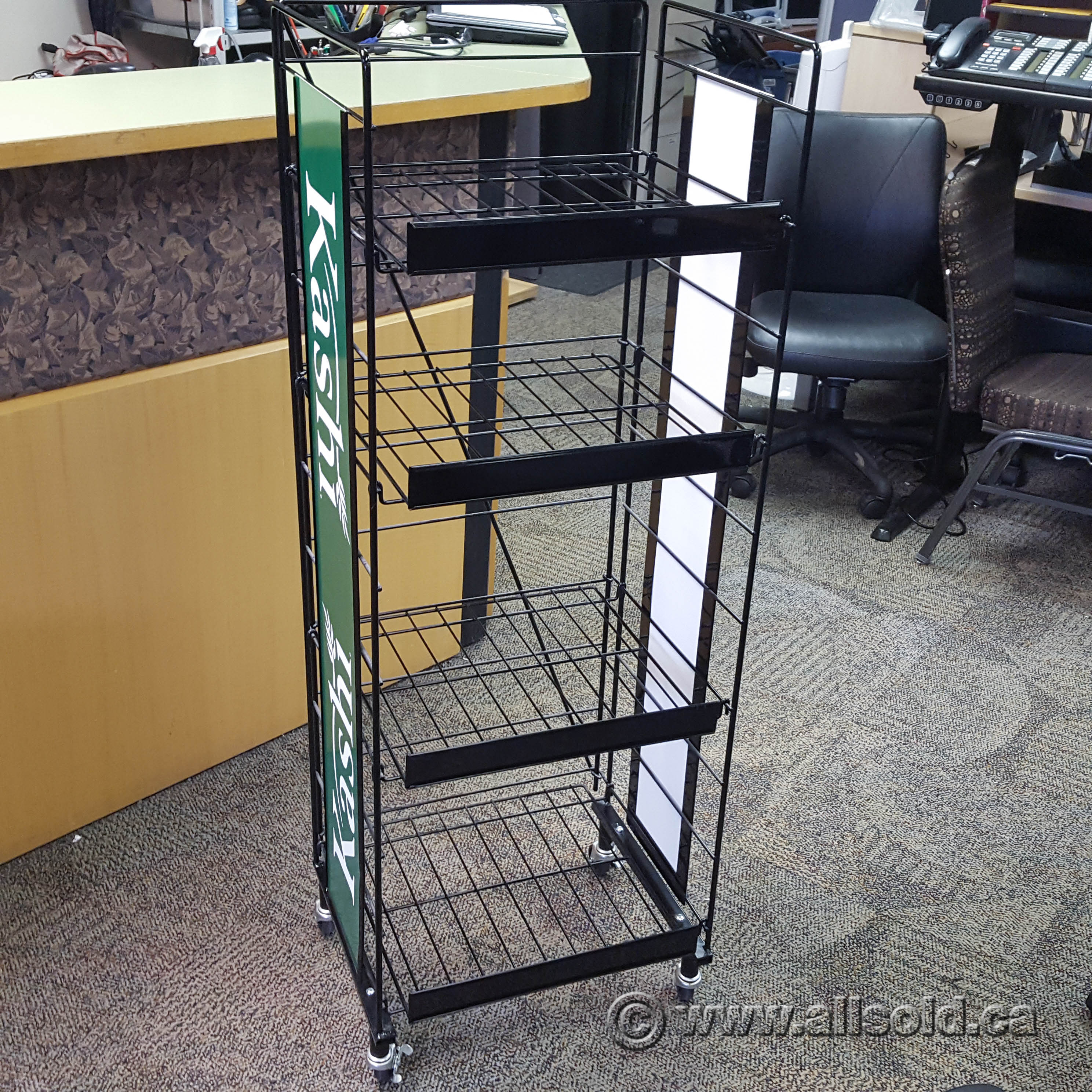 Black Retail Collapsible Folding Wire Display Rack Allsold.ca Buy
