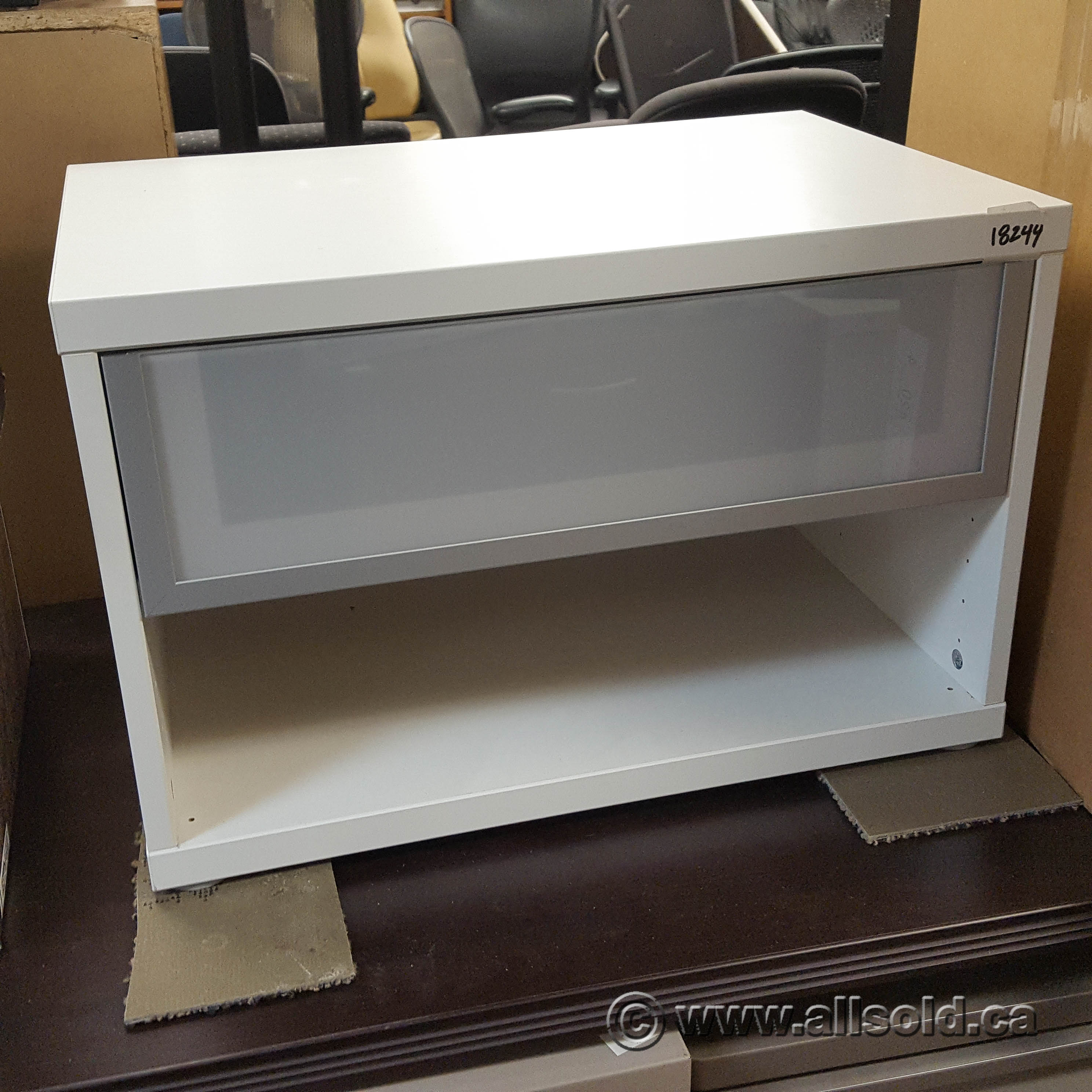 White Ikea Shelf Storage w/ Single Drawer for Items Allsold