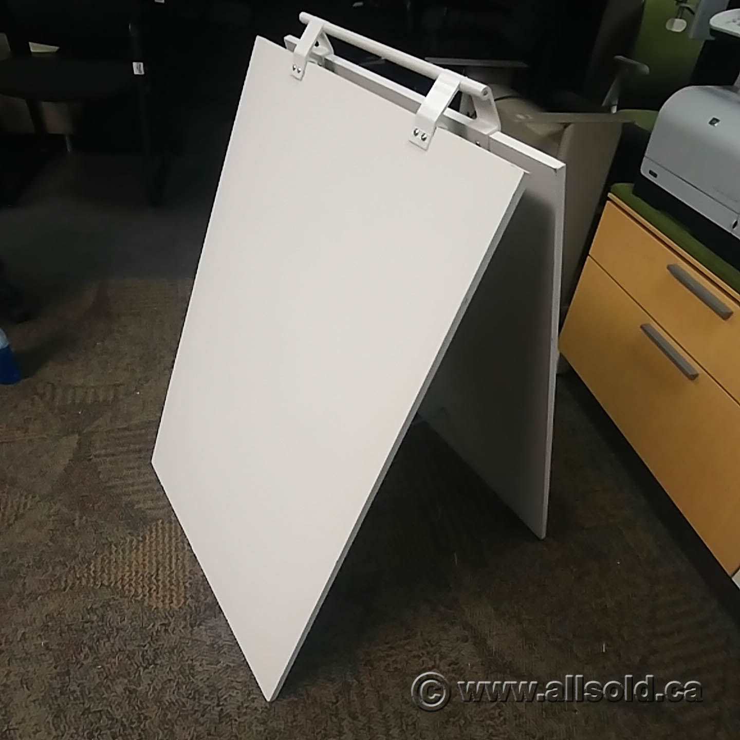 White Plywood AFrame Double Sided Sandwich Board Display Sign Allsold.ca Buy & Sell Used