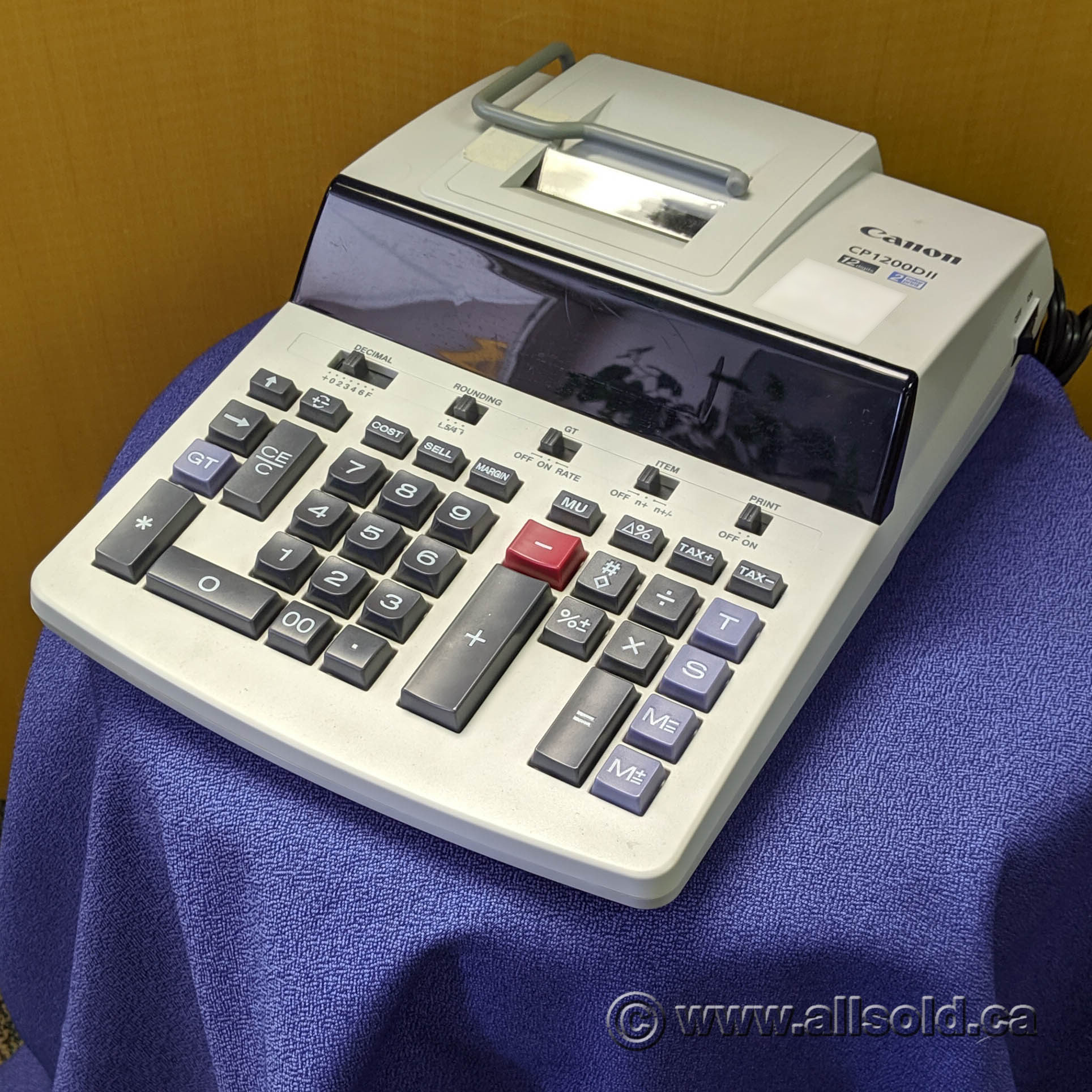 Canon CP1200DII 12Digit Desktop Printing Calculator Allsold.ca Buy