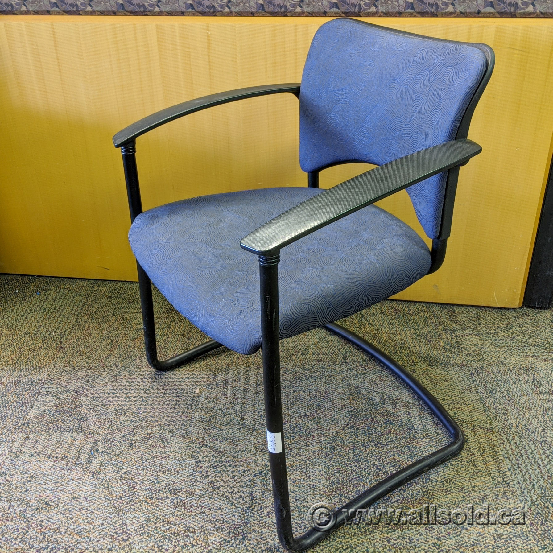Teknion Blue Pattern Office Guest Chair Allsold.ca Buy & Sell Used