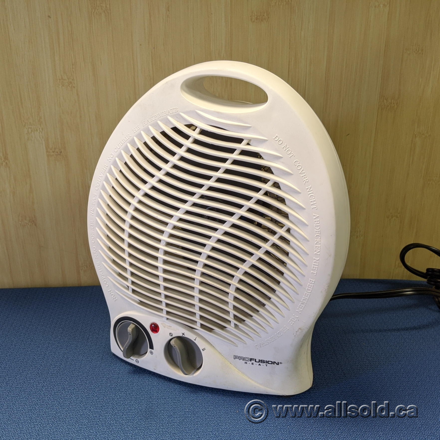 Pro Fusion Heat White Portable Heater & Fan Allsold.ca Buy & Sell