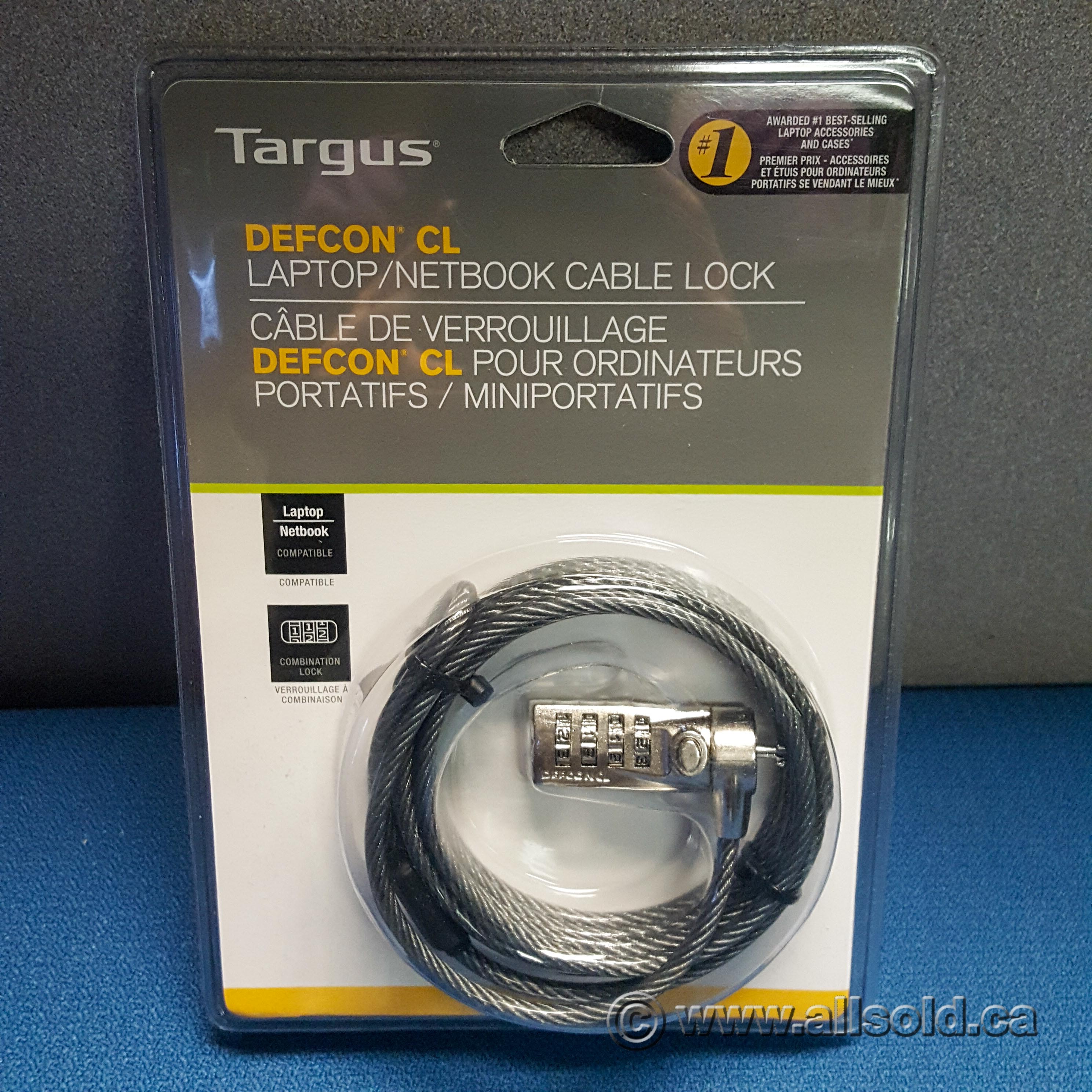 Targus PA410C Notebook Security Defcon CL Cable Lock Allsold.ca Buy