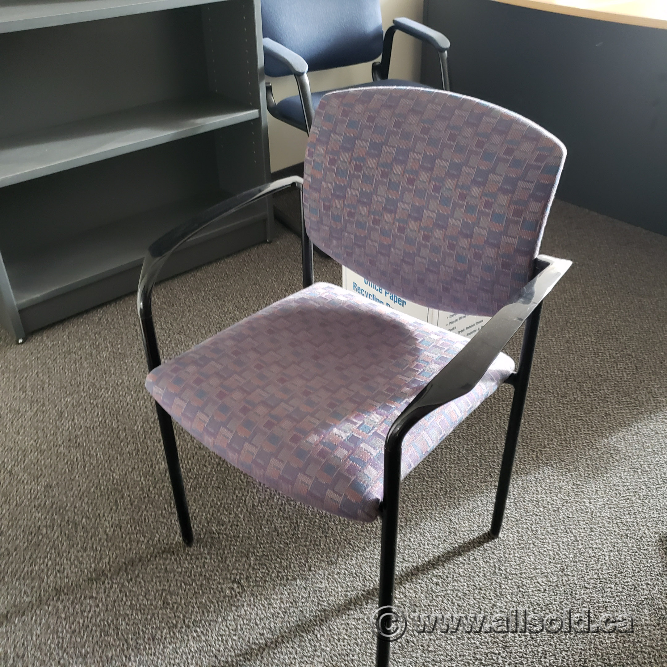 Mauve Pattern Office Guest Chair Allsold.ca Buy & Sell Used Office