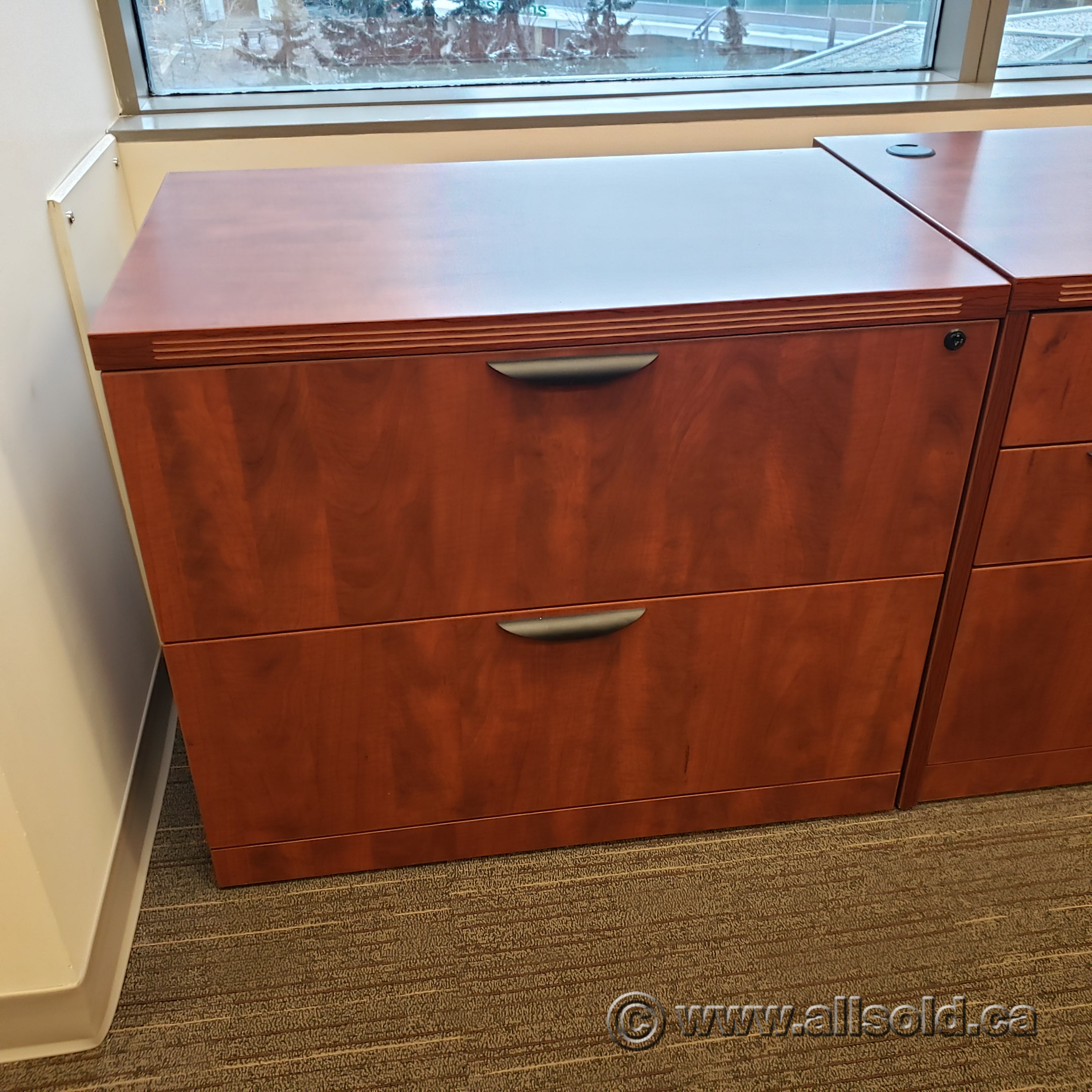 Autumn Maple 2 Drawer Lateral File Locking Allsold.ca Buy & Sell Used Office