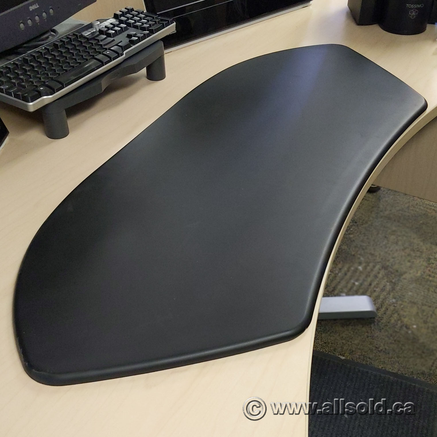Black Curved Executive Cushioned Desk Pad Blotter Allsold.ca Buy