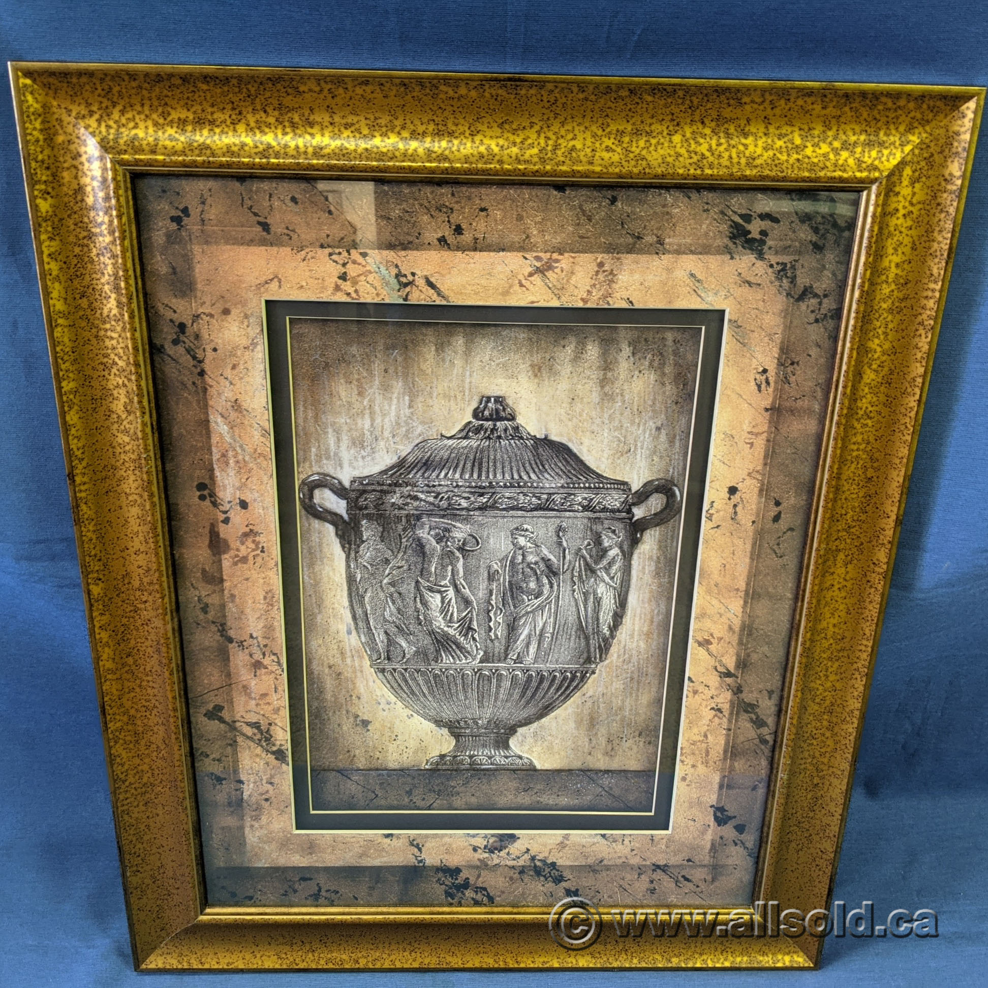 Roman Pottery Framed Print Wall Art under Glass Allsold.ca Buy