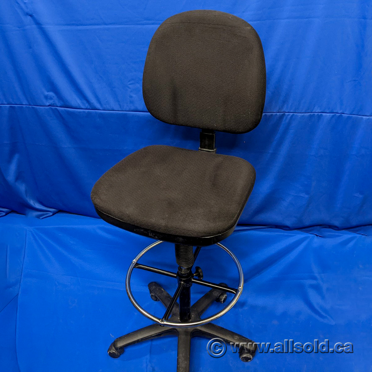 Black Drafting Stool Chair w/o Arms Allsold.ca Buy & Sell Used