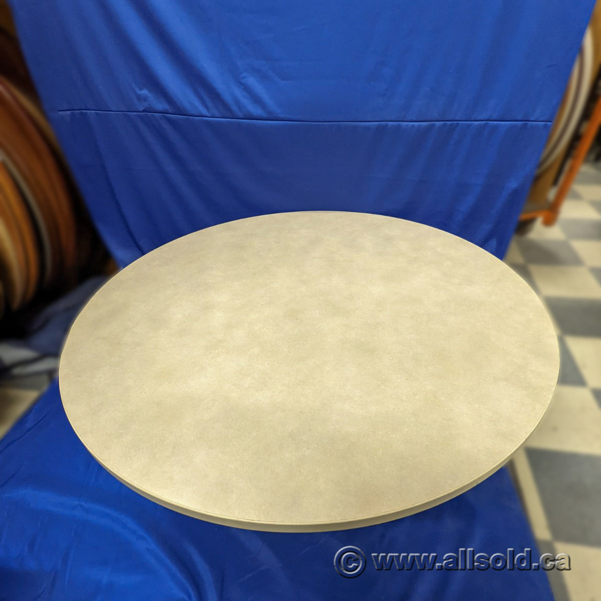 48" Grey Steelcase Round Office Table Top, Surface Only Allsold.ca