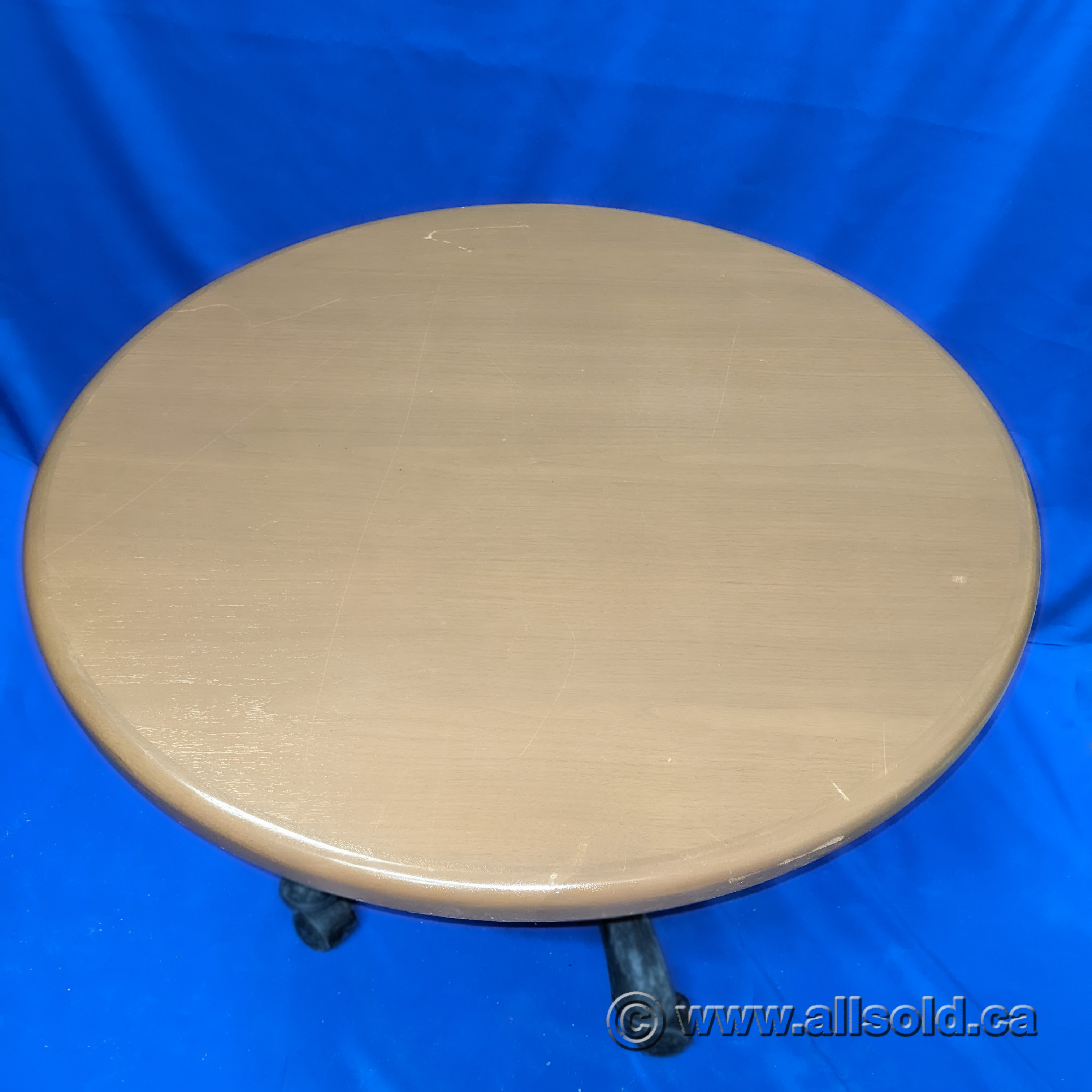 30" Simo Peanut Round Office Table Top, Surface Only w/ wear Allsold