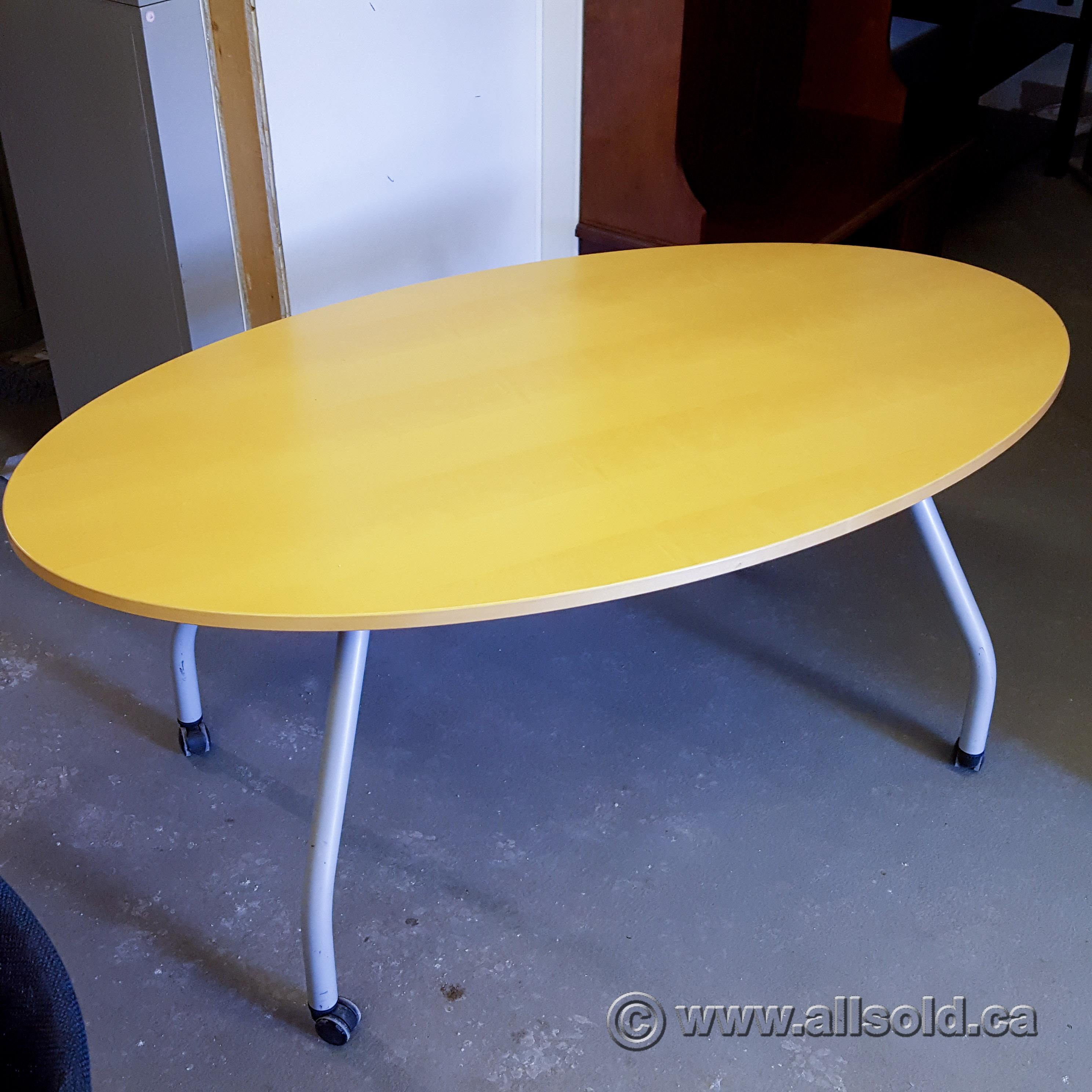 oval-rolling-training-table-63-x-36-allsold-ca-buy-sell-used