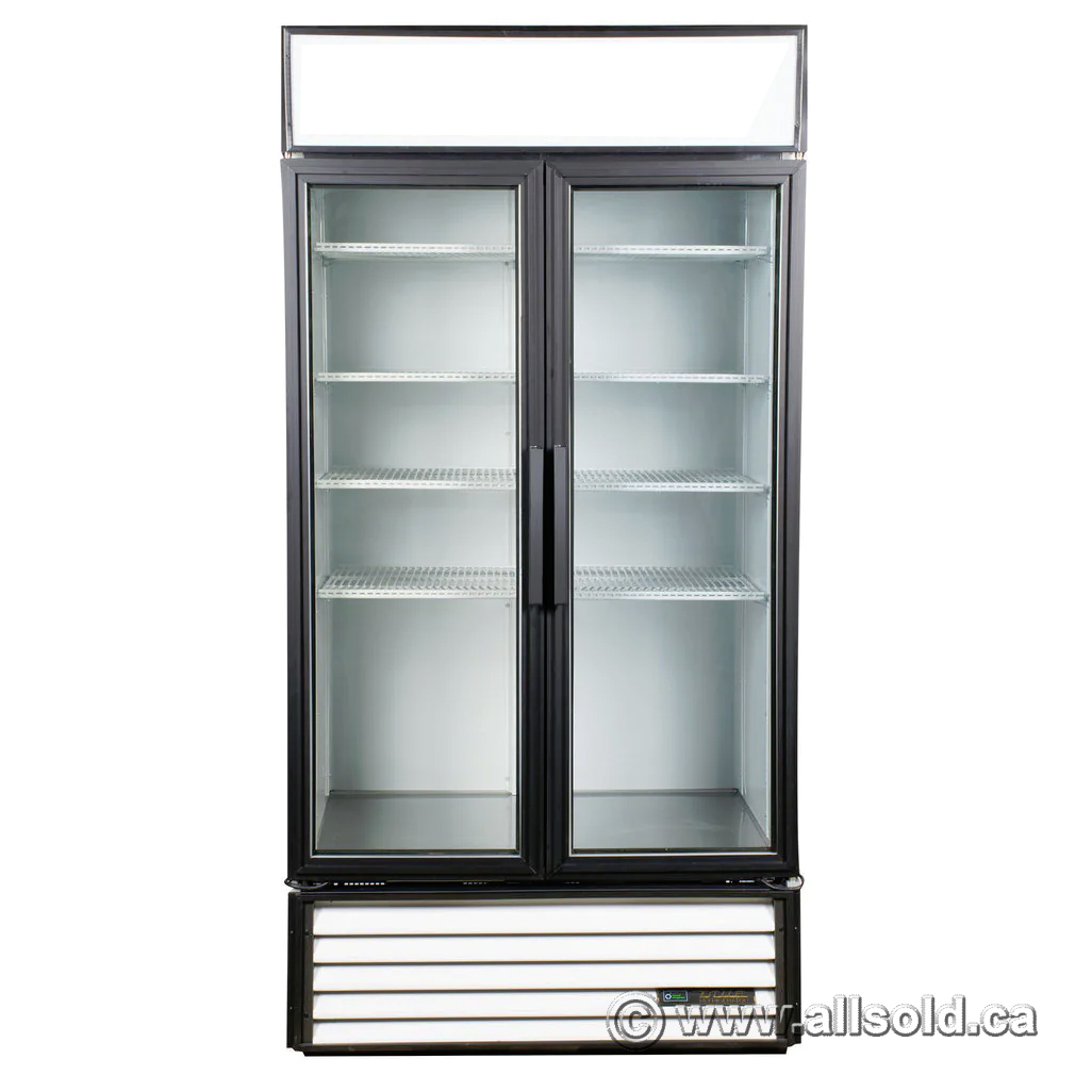 True 2 Glass Door Commercial Merchandiser Display Fridge GDM35