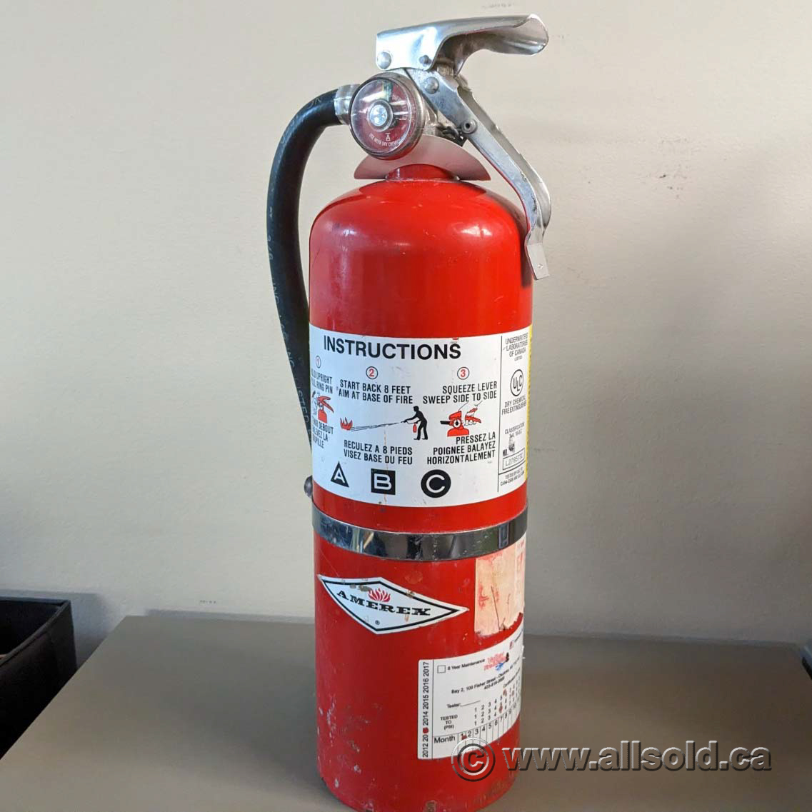 5 LB Amerex Multi Purpose Dry Chemical Fire Extinguisher Allsold.ca