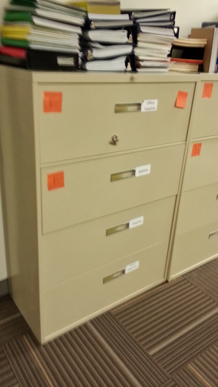 Tan 4 Drawer Lateral File 36x18 Full Drawer, Locking Key