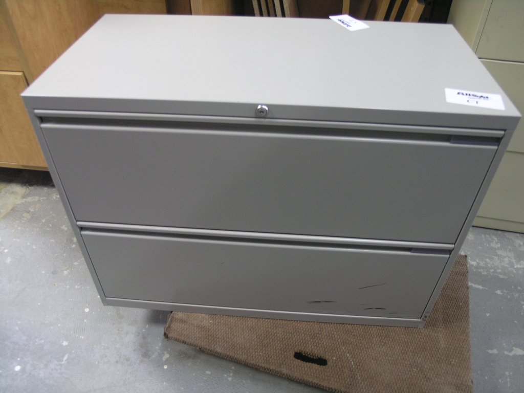 Grey 2 Drawer Lateral File 36 x 18 x 27 Allsold.ca Buy
